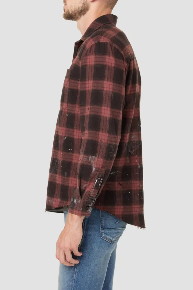 Hudson Jeans Tops and Sweaters Long Sleeve Shirt Brick Check 8211 Men Hudson Jeans Tops and Sweaters Long Sleeve Shirt Brick Check 8211 Men