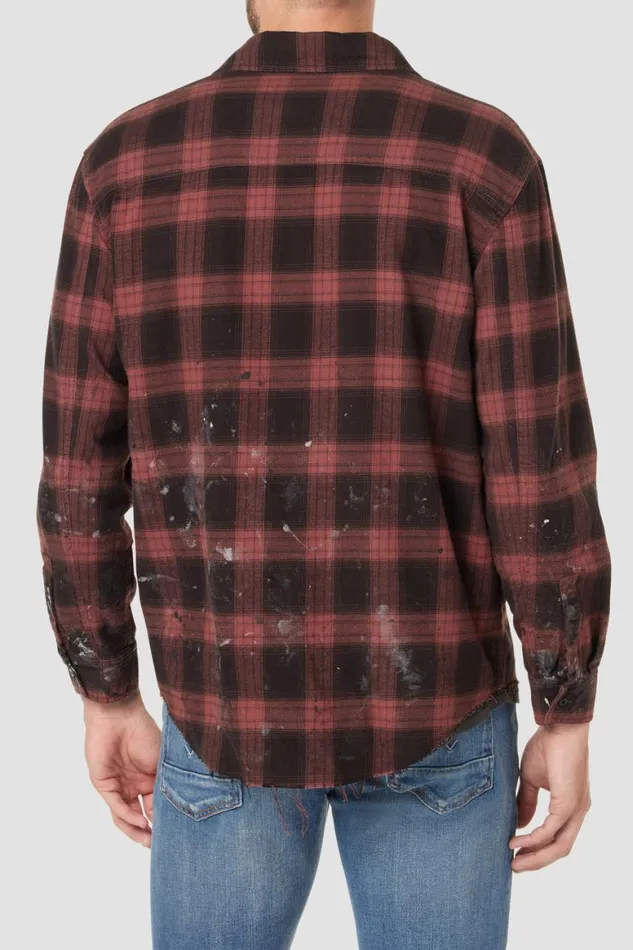 Hudson Jeans Tops and Sweaters Long Sleeve Shirt Brick Check 8211 Men Hudson Jeans Tops and Sweaters Long Sleeve Shirt Brick Check 8211 Men