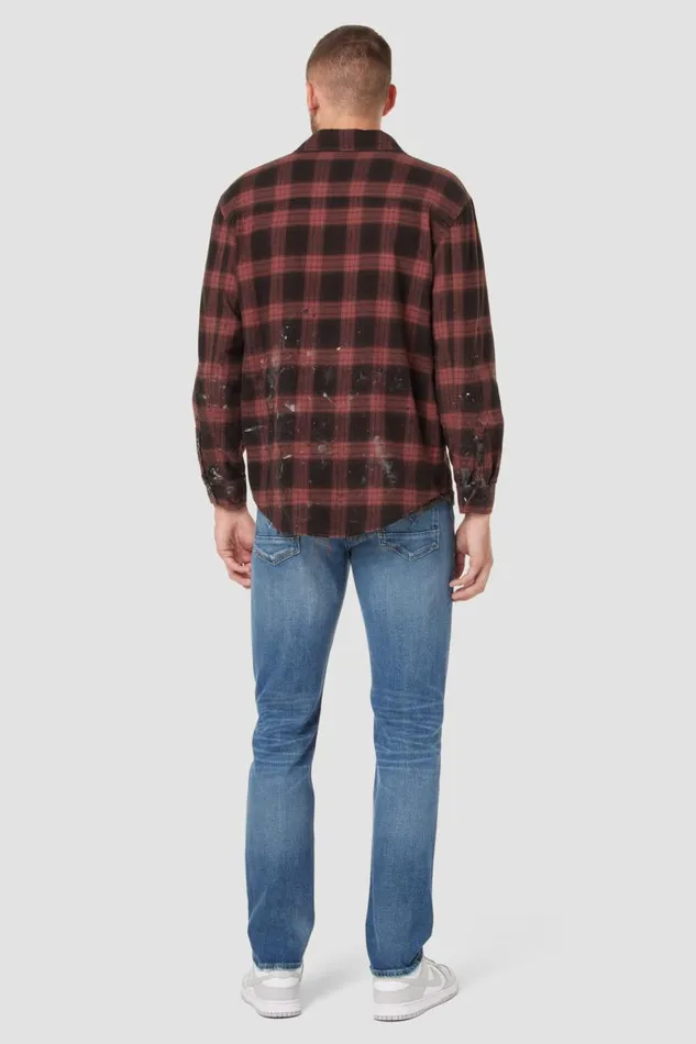 Hudson Jeans Tops and Sweaters Long Sleeve Shirt Brick Check 8211 Men Hudson Jeans Tops and Sweaters Long Sleeve Shirt Brick Check 8211 Men