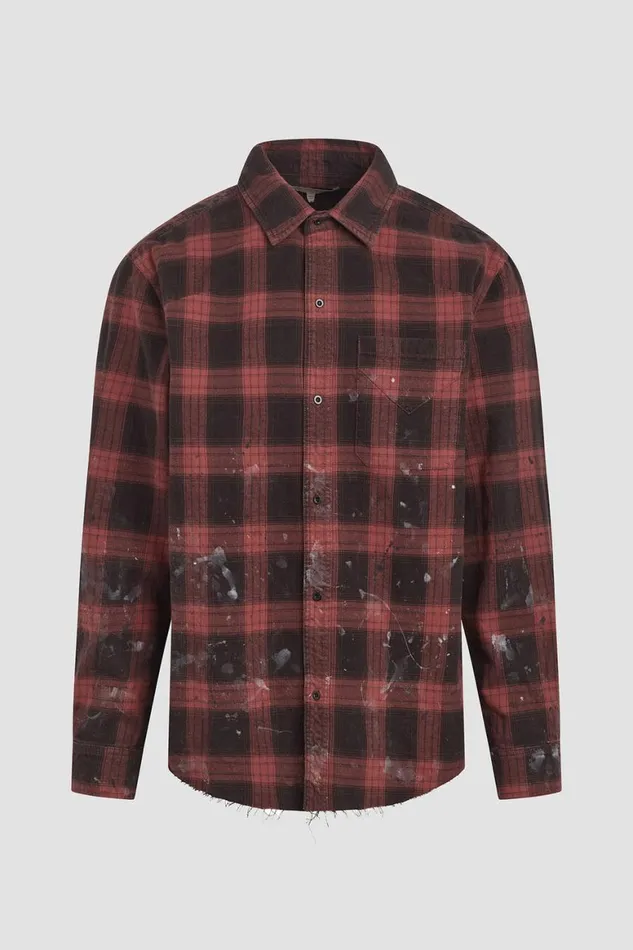 Hudson Jeans Tops and Sweaters Long Sleeve Shirt Brick Check 8211 Men Hudson Jeans Tops and Sweaters Long Sleeve Shirt Brick Check 8211 Men