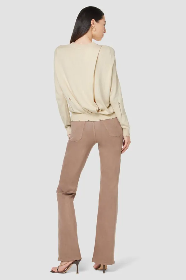 Hudson Jeans Tops and Sweaters Long Sleeve Twist Back Sweater Cream 8211 Women Hudson Jeans Tops and Sweaters Long Sleeve Twist Back Sweater Cream 8211 Women