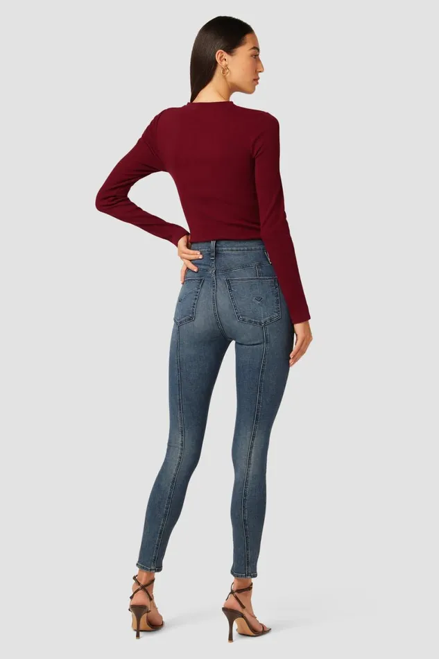 Hudson Jeans Tops and Sweaters Sweetheart Cut Out Bodysuit Syrah 8211 Women