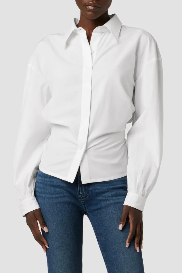 Hudson Jeans Tops and Sweaters Wrap Poplin Top White 8211 Women Hudson Jeans Tops and Sweaters Wrap Poplin Top White 8211 Women