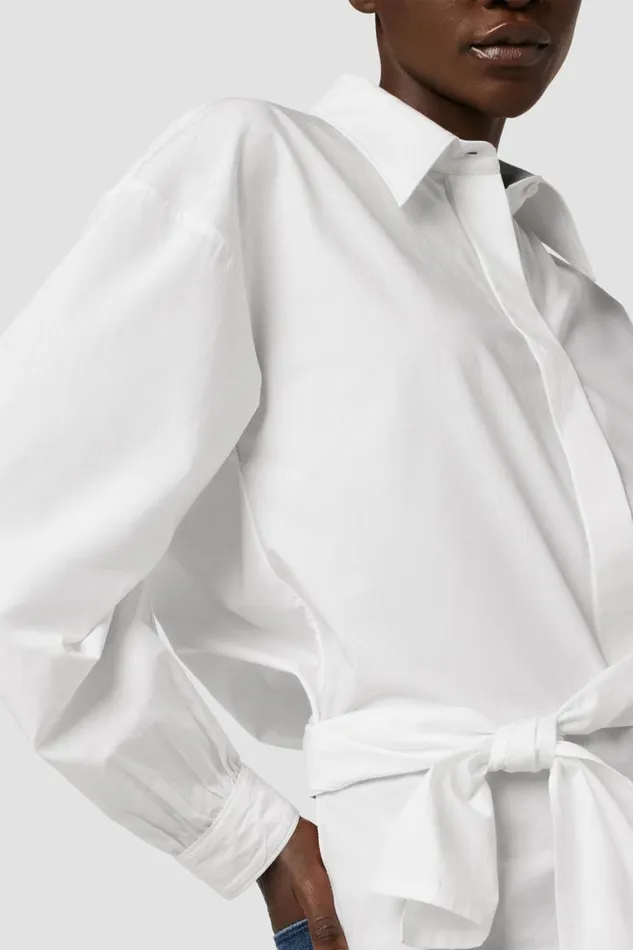 Hudson Jeans Tops and Sweaters Wrap Poplin Top White 8211 Women Hudson Jeans Tops and Sweaters Wrap Poplin Top White 8211 Women