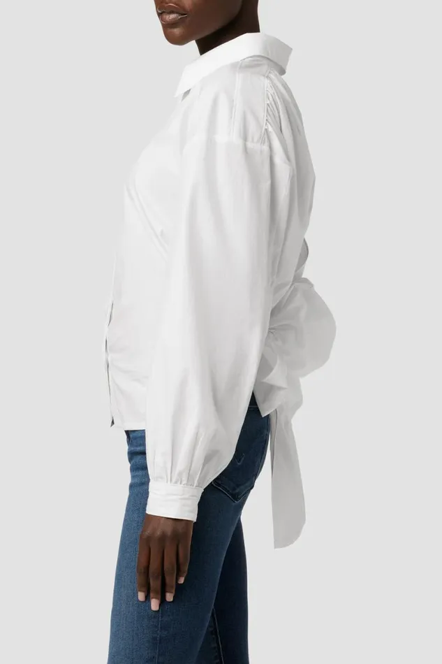 Hudson Jeans Tops and Sweaters Wrap Poplin Top White 8211 Women Hudson Jeans Tops and Sweaters Wrap Poplin Top White 8211 Women