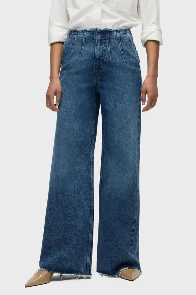 Hudson Jeans Wide Leg James HighRise Darted Wide Leg Petite Jean Mallorca 8211 Women