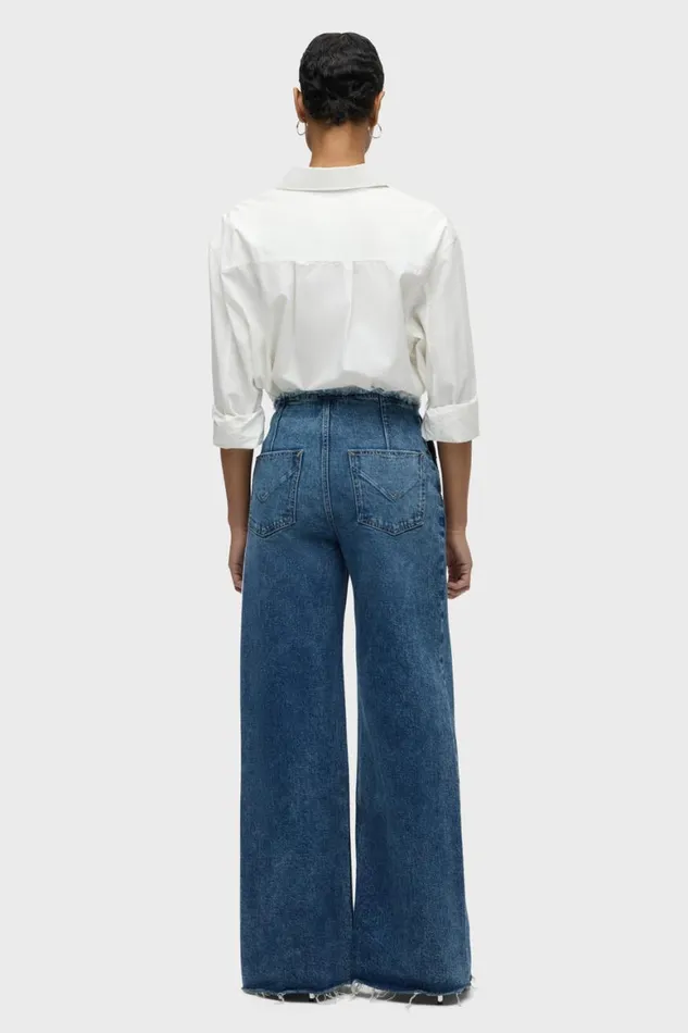 Hudson Jeans Wide Leg James HighRise Darted Wide Leg Petite Jean Mallorca 8211 Women