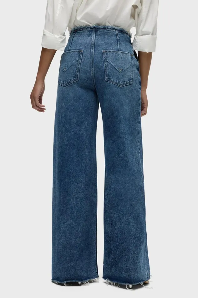 Hudson Jeans Wide Leg James HighRise Darted Wide Leg Petite Jean Mallorca 8211 Women