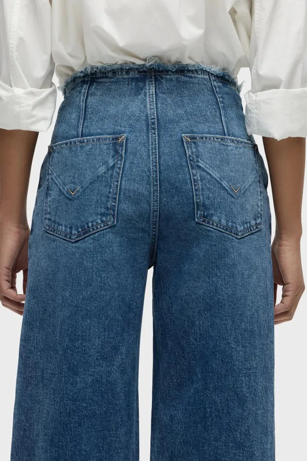 Hudson Jeans Wide Leg James HighRise Darted Wide Leg Petite Jean Mallorca 8211 Women