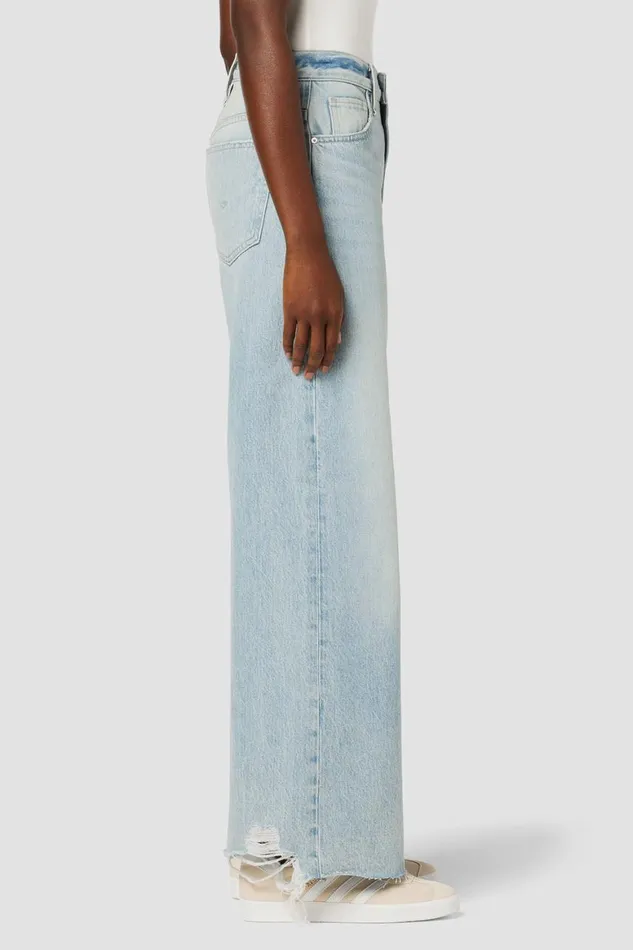 Hudson Jeans Wide Leg James HighRise Wide Leg Barefoot Jean Iris 8211 Women