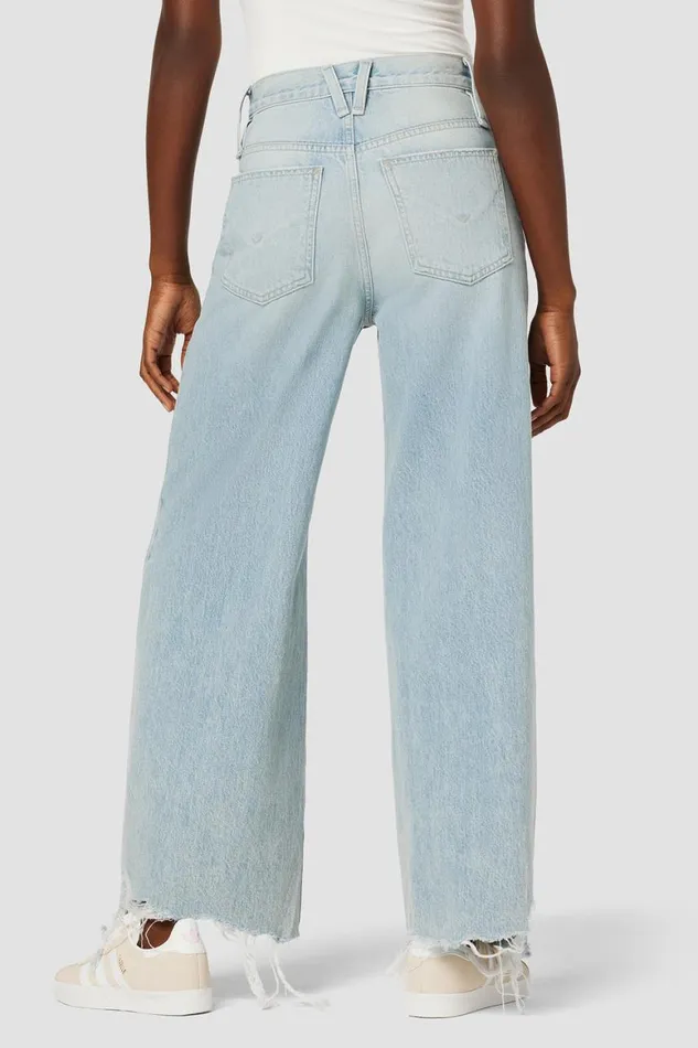 Hudson Jeans Wide Leg James HighRise Wide Leg Barefoot Jean Iris 8211 Women