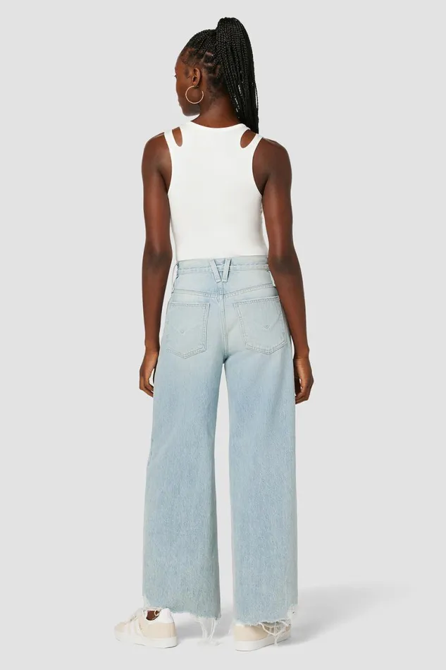 Hudson Jeans Wide Leg James HighRise Wide Leg Barefoot Jean Iris 8211 Women