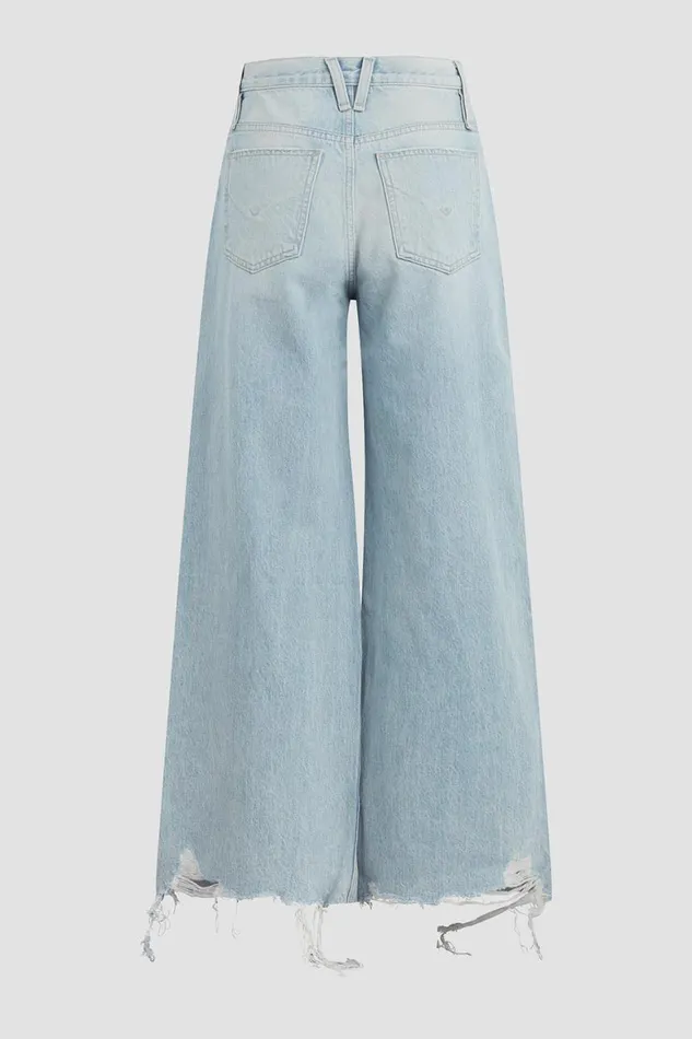 Hudson Jeans Wide Leg James HighRise Wide Leg Barefoot Jean Iris 8211 Women