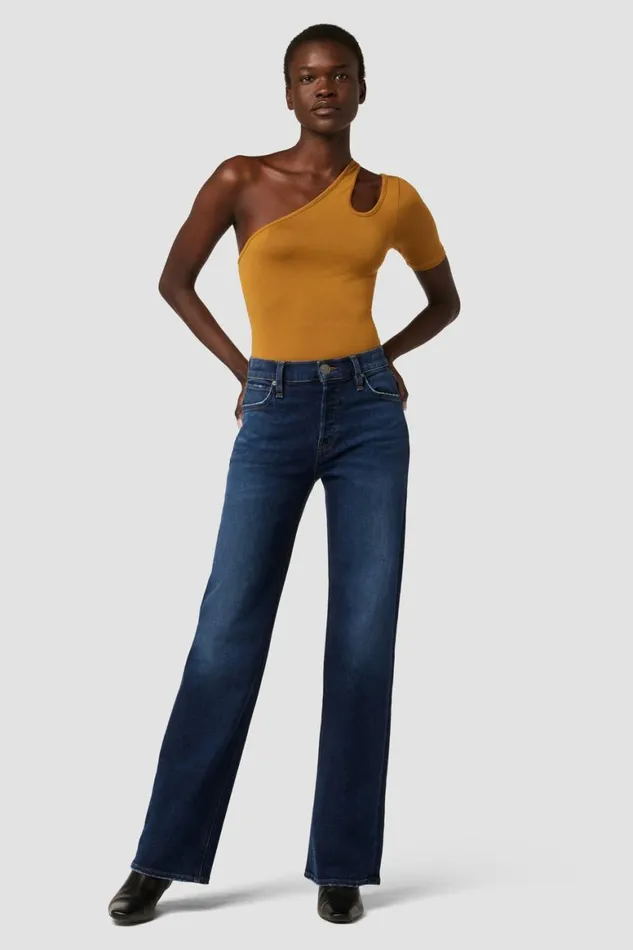 Hudson Jeans Wide Leg Rosie HighRise Wide Leg Jean Poseidon 8211 Women