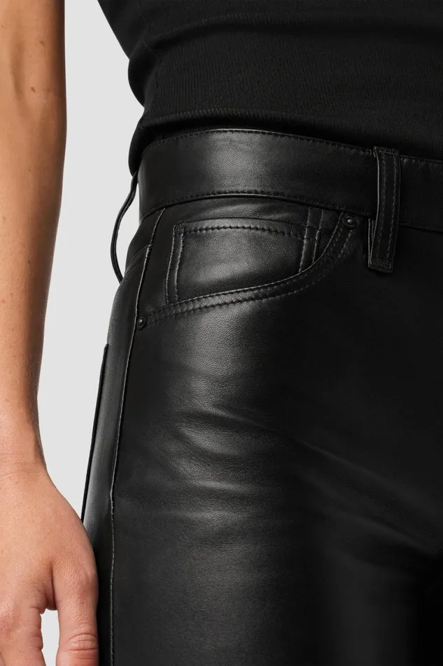 Hudson Jeans Wide Leg Rosie HighRise Wide Leg Leather Pant Black 8211 Women Hudson Jeans Wide Leg Rosie HighRise Wide Leg Leather Pant Black 8211 Women