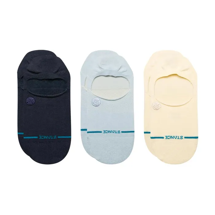 Icon No Show Socks 3 Pack Blue MenWomen Stance No Show