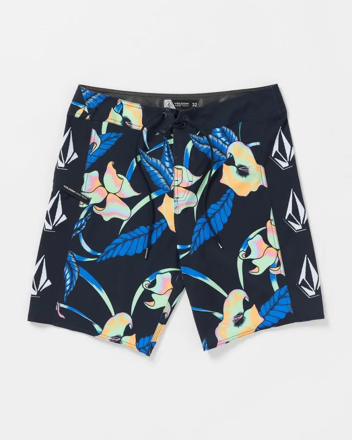 Iconic Floral ModTech Trunks 8211 Navy Mens Volcom Boardshorts and Trunks