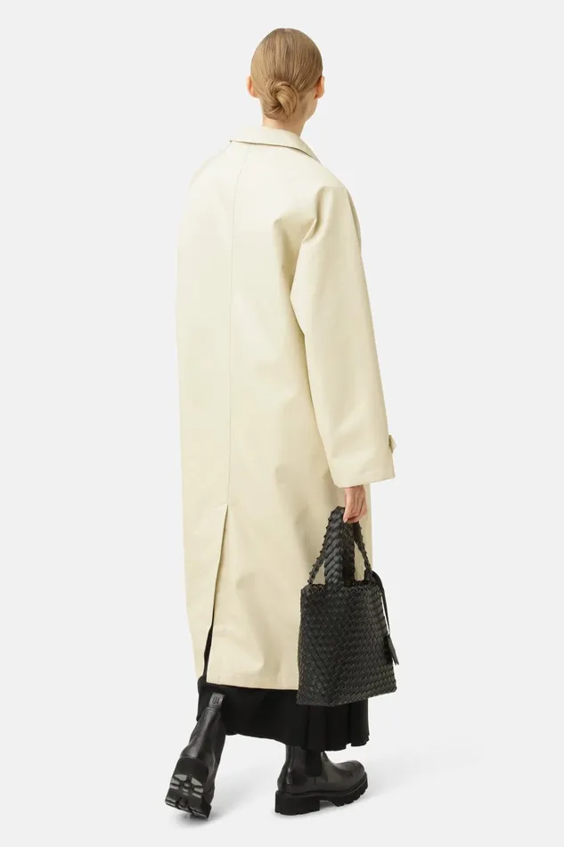 Ilse Jacobsen Cotton Raincoat 8211 Bleached Sand Women Jackets And Coats
