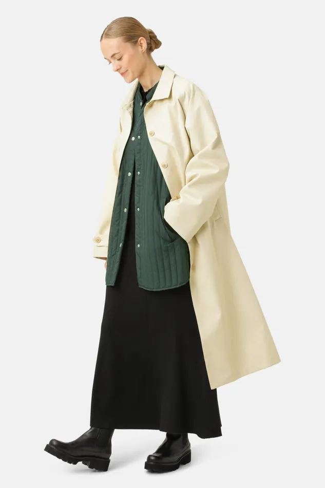 Ilse Jacobsen Cotton Raincoat 8211 Bleached Sand Women Jackets And Coats
