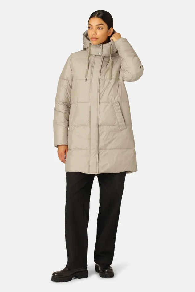 Ilse Jacobsen Padded Coat 8211 Cobblestone Women Jackets And Coats