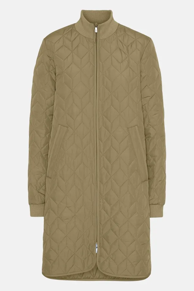 Ilse Jacobsen Padded Quilt Coat 8211 Sage Women Jackets And Coats