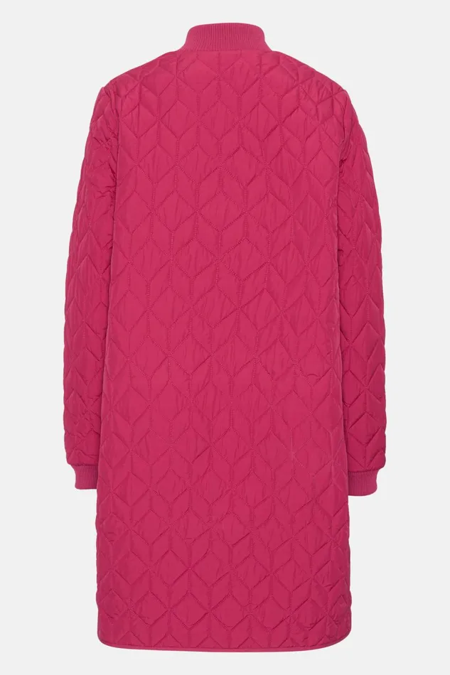 Ilse Jacobsen Padded Quilt Coat 8211 Sangria Women Jackets And Coats