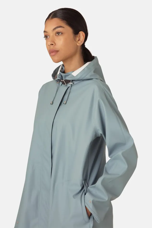 Ilse Jacobsen Raincoat 8211 Blue Cloud Women Raincoats