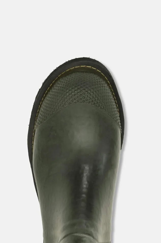 Ilse Jacobsen Short Rubber Boots With High Heel 8211 Army Women Rainboots Short
