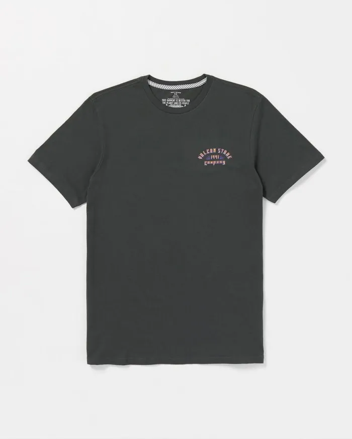 Inflames Short Sleeve Tee 8211 Stealth Mens Volcom Tops and Tees