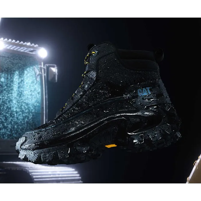 Intruder Mid Waterproof Galosh 20 Black MenWomen Cat Footwear Chunky Sneakers