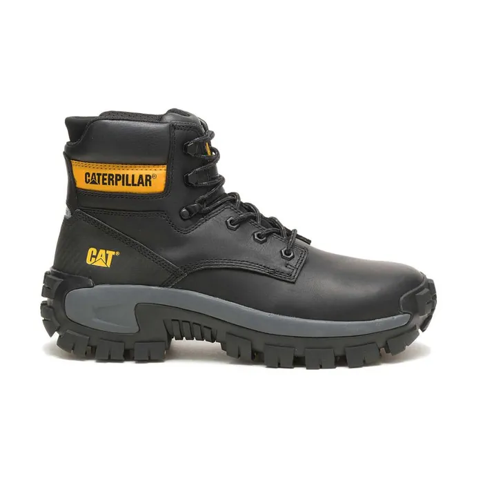 Invader Hi Steel Toe Work Boot Black Men Cat Footwear Boots