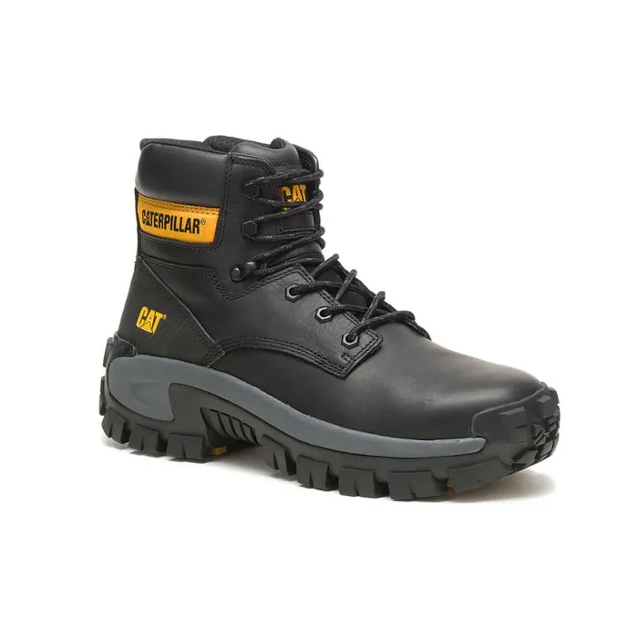 Invader Hi Steel Toe Work Boot Black Men Cat Footwear Boots
