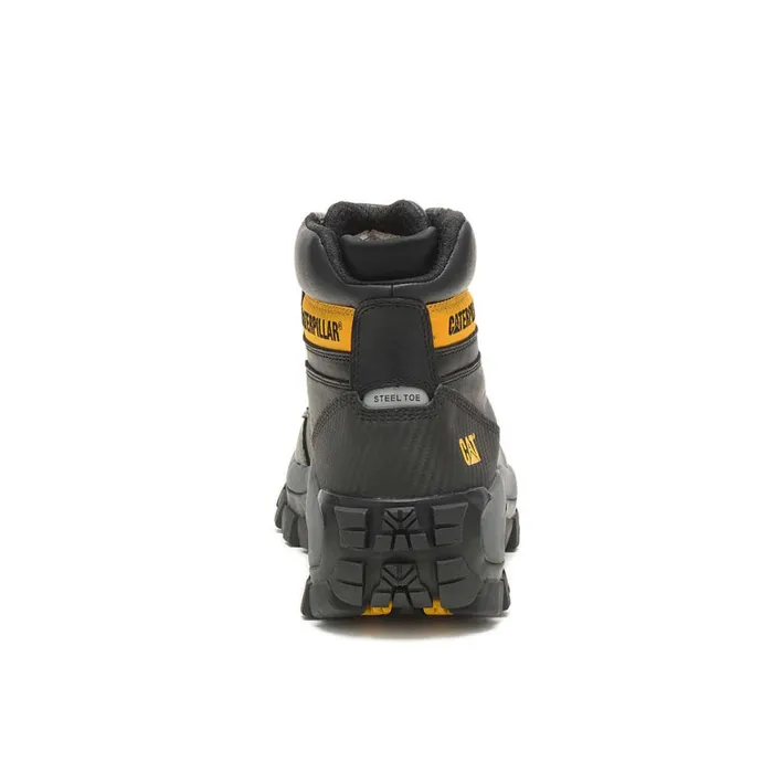 Invader Hi Steel Toe Work Boot Black Men Cat Footwear Boots