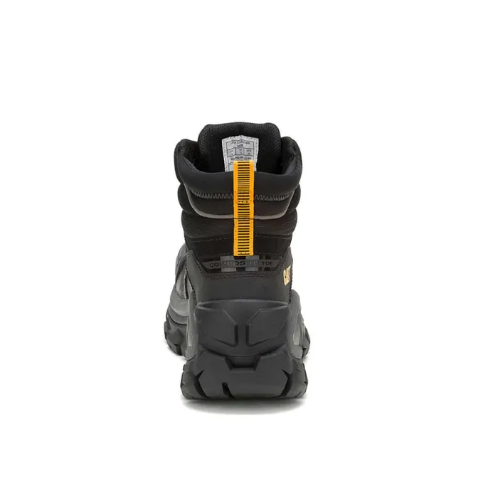 Invader Max Waterproof Composite Toe Work Boot Black Men Cat Footwear Boots