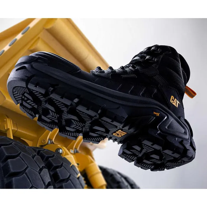 Invader Max Waterproof Composite Toe Work Boot Black Men Cat Footwear Boots