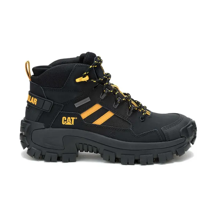 Invader Mid Vent Waterproof Composite Toe Work Boot Black Men Cat Footwear Boots Invader Mid Vent Waterproof Composite Toe Work Boot Black Men Cat Footwear Boots