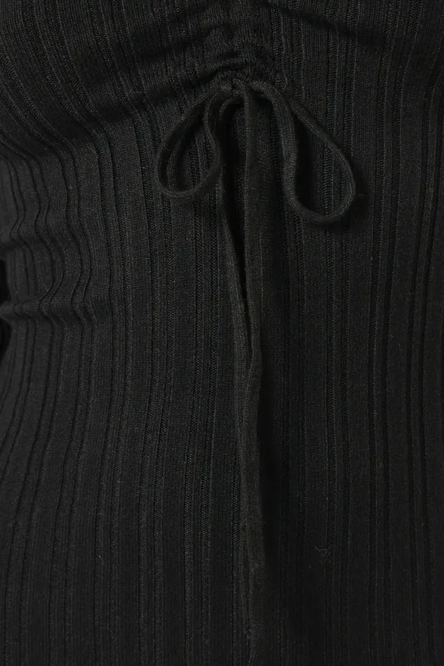 Irene Long Sleeve Midi Dress Black Winter Dresses Petal and Pup Women