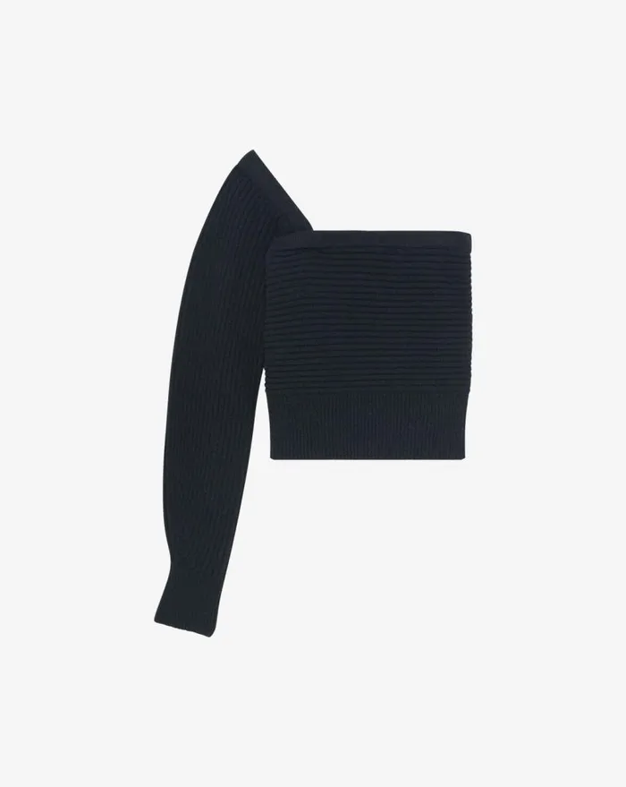 IRO BAIDY ASYMMETRICAL SWEATER Black Women Knits
