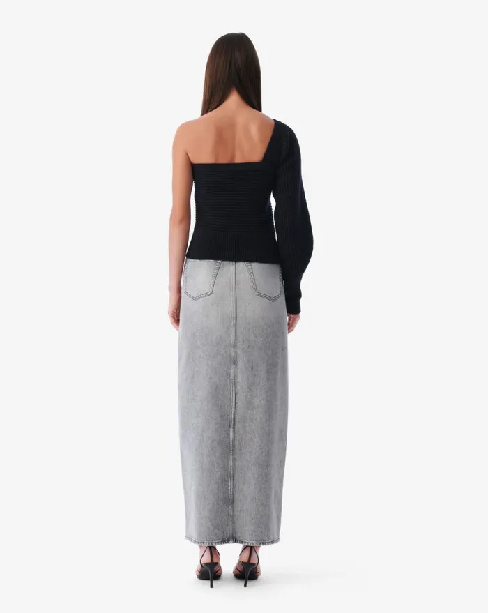 IRO BAIDY ASYMMETRICAL SWEATER Black Women Knits