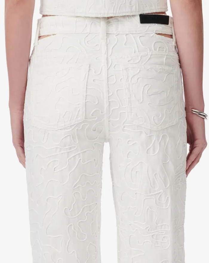 IRO LAMBERT OVERSIZED EMBROIDERED JEANS Ice Blue Women Jeans