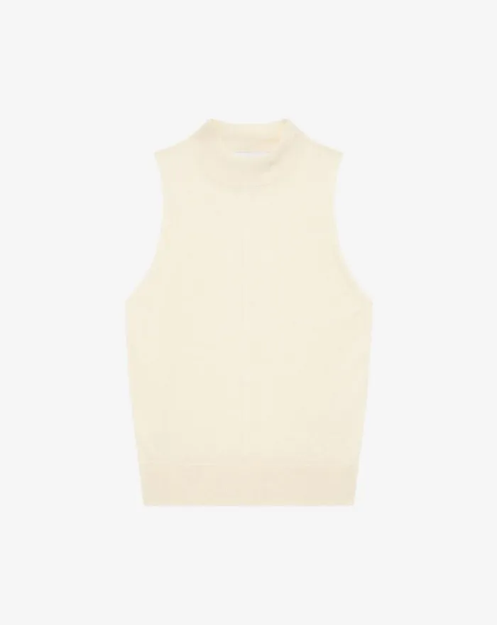 IRO LORETTE SLEEVELESS SWEATER Ecru Women Knits