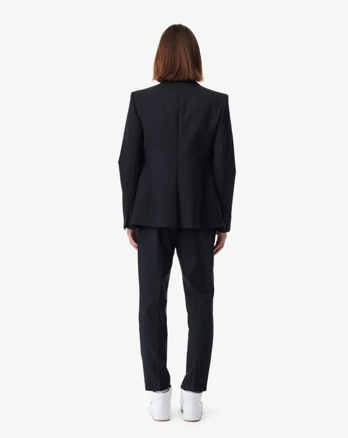 IRO LOWE STRIPED SUIT JACKET Stripe Grey Men Jackets and Coats