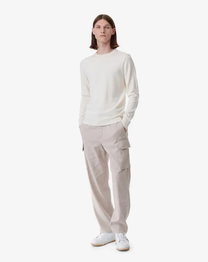 IRO MATT LINENBLEND CARGO PANTS Beige Men Jeans and Trousers