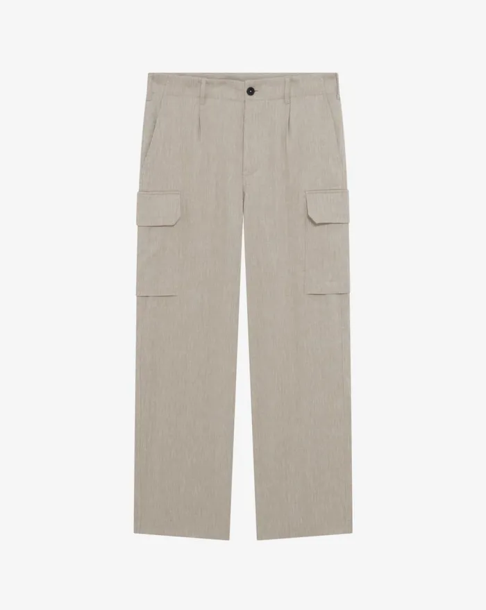 IRO MATT LINENBLEND CARGO PANTS Beige Men Jeans and Trousers