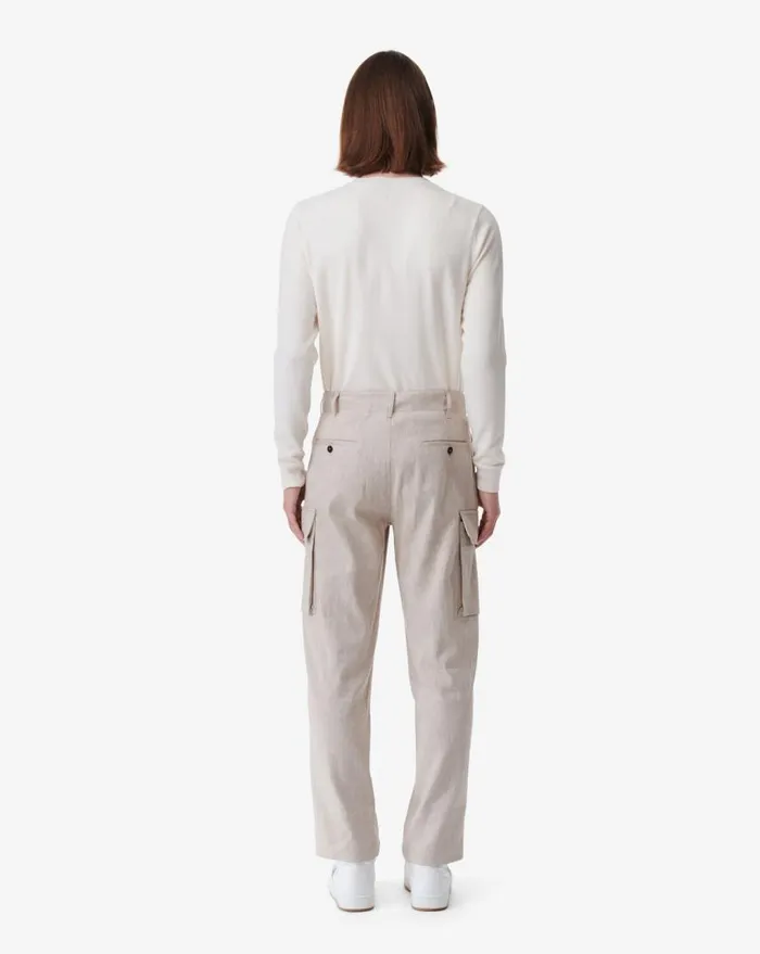 IRO MATT LINENBLEND CARGO PANTS Beige Men Jeans and Trousers