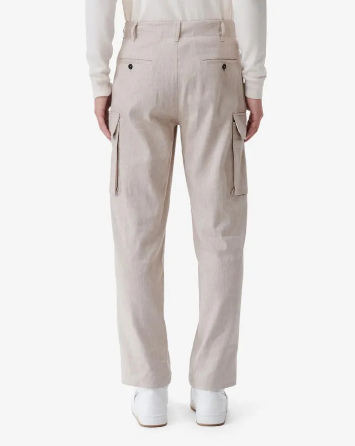 IRO MATT LINENBLEND CARGO PANTS Beige Men Jeans and Trousers