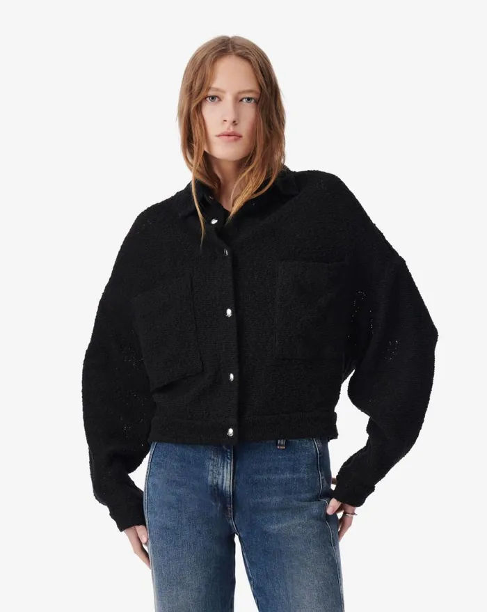 IRO PABLI CROPPED JACKET White Women Jackets and Coats
