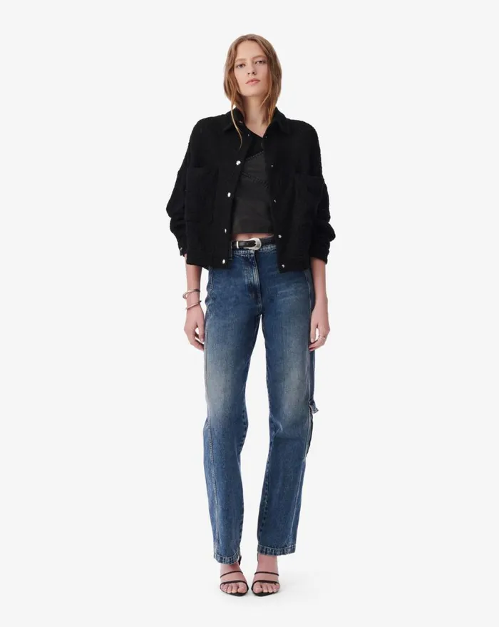 IRO PABLI CROPPED JACKET White Women Jackets and Coats