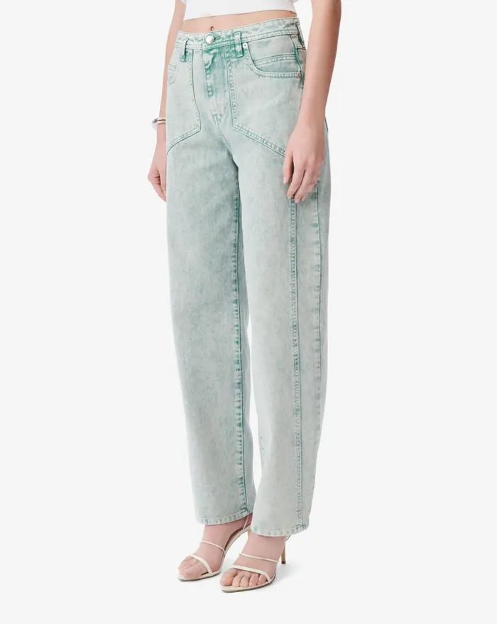 IRO RAUL CUTOUT CARROT JEANS Snow Green Women Jeans