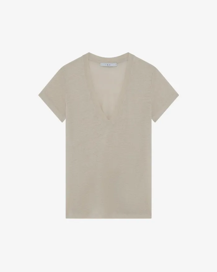 IRO RODEO LOWCUT TSHIRT Ecru Women Tshirts